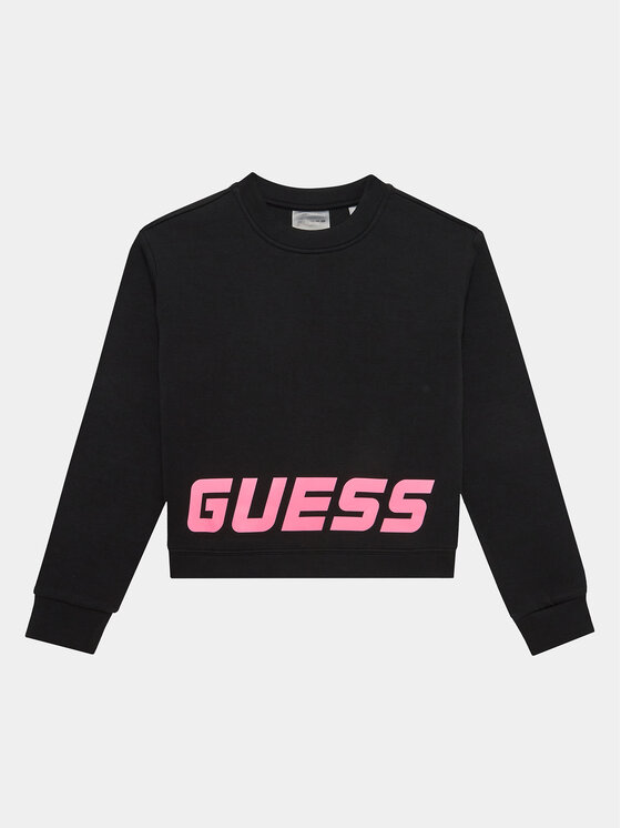 Guess Суитшърт J3YQ23FL03S Черен Relaxed Fit за Момичета цена