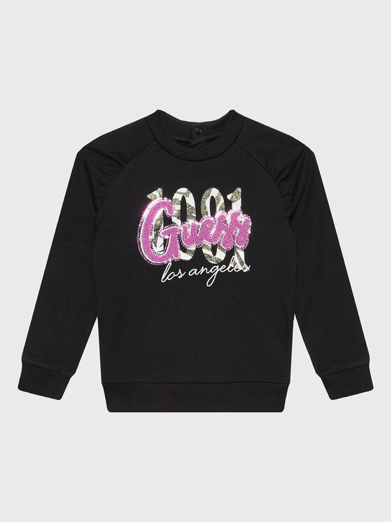 Guess Суитшърт K3RQ04 KA6V0 Черен Regular Fit за Момичета цена