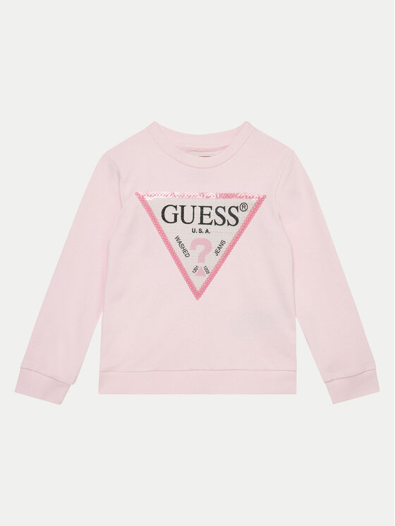 Guess Суитшърт K4YQ10 KA6R4 Розов Regular Fit за Момичета цена
