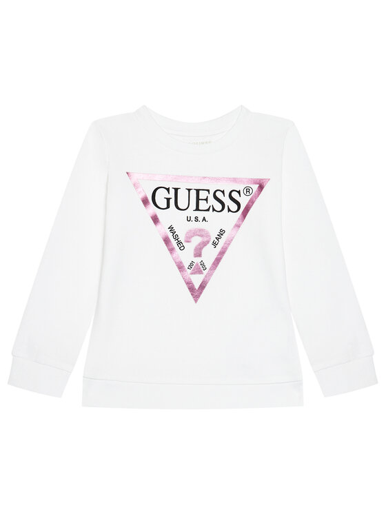 Guess Суитшърт K74Q12 KAUG0 Бял Regular Fit за Момичета цена