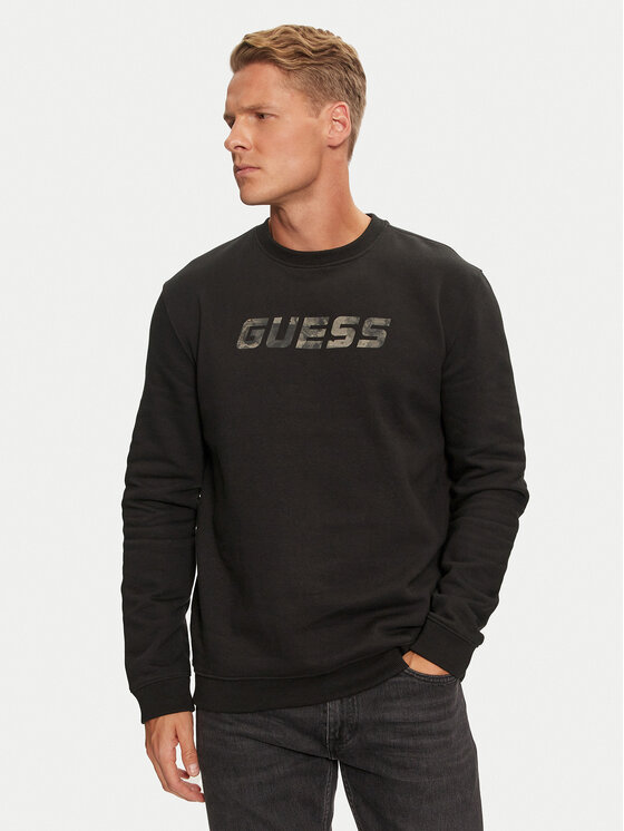 Guess Суитшърт Keid Z4BQ18 KCEA0 Черен Regular Fit за Мъже цена