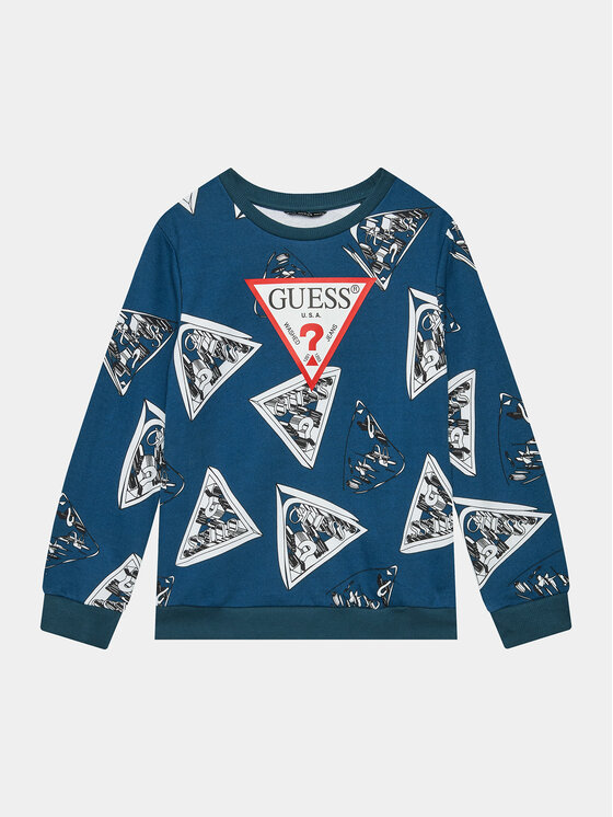 Guess Суитшърт L3BQ00 KAD73 Син Regular Fit за Момчета цена