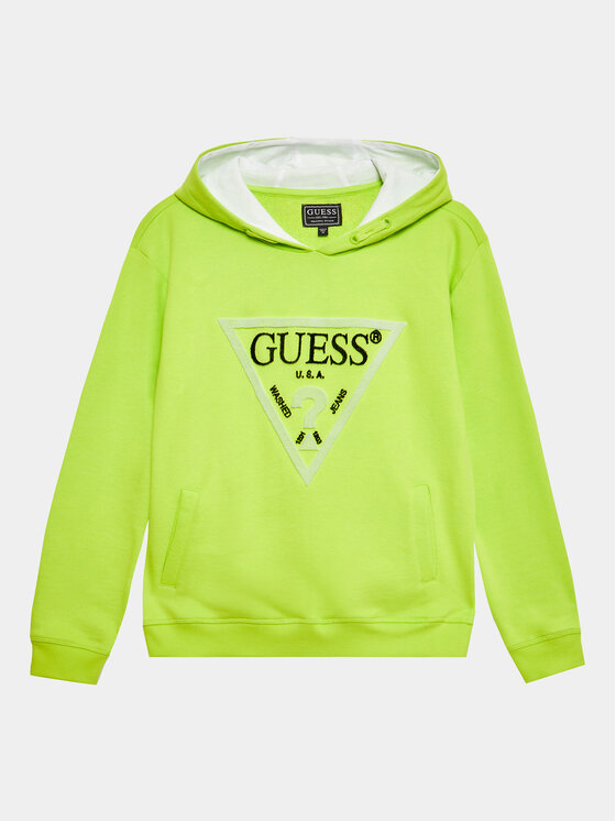 Guess Суитшърт N3YQ04 KAD73 Зелен Regular Fit за Момчета цена