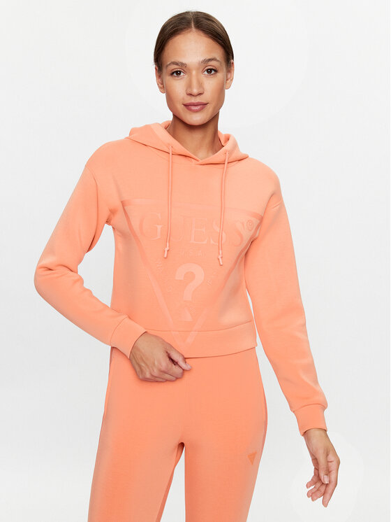 Guess Суитшърт V2YQ08 K7UW2 Коралов Regular Fit за Жени цена