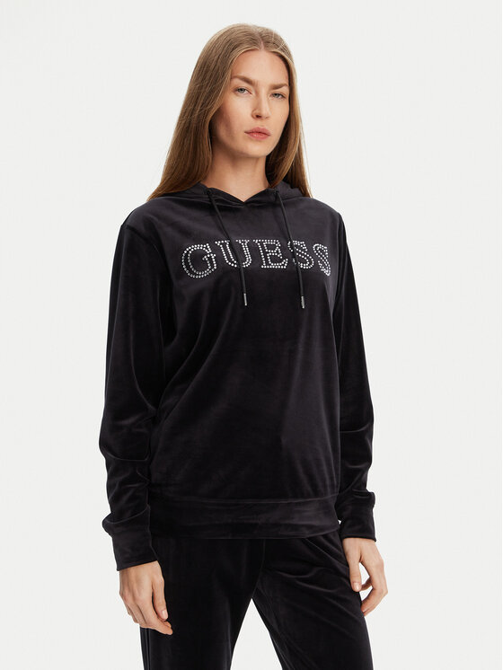 Guess Суитшърт V4RQ25 K0232 Черен Regular Fit за Жени цена