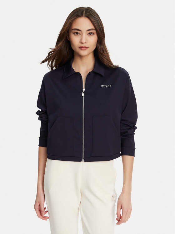 Guess Суитшърт V5YL08 KCX42 Тъмносин Regular Fit за Жени цена