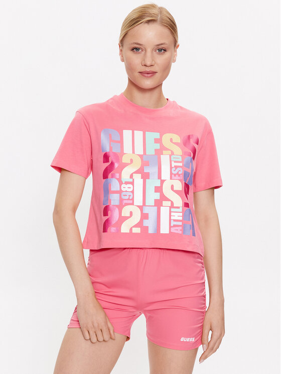 Guess Тишърт Edwina V3GI08 I3Z14 Розов Regular Fit за Жени цена