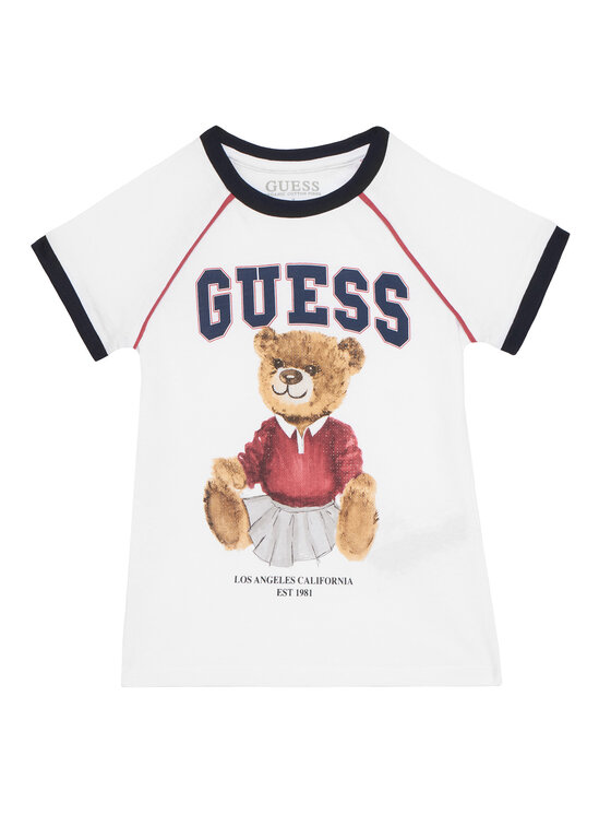 Guess Тишърт J5YI21 K8HM4 Бял Regular Fit за Момичета цена