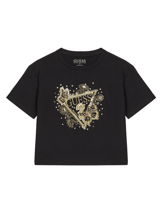 Guess Тишърт J5YI35 K6YW4 Черен Regular Fit за Момичета цена