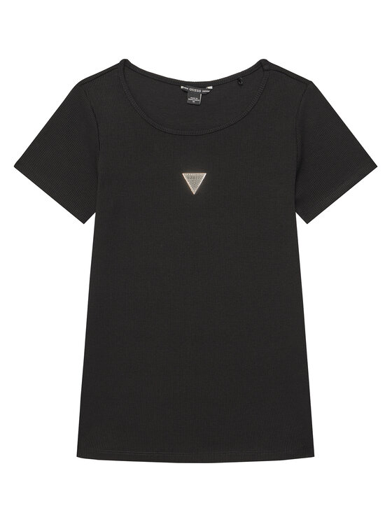 Guess Тишърт J5YP03 KB1O1 Черен Regular Fit за Момичета цена