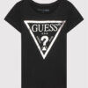 Guess Тишърт K73I56 K8HM0 Черен Regular Fit цвят на ниска цена