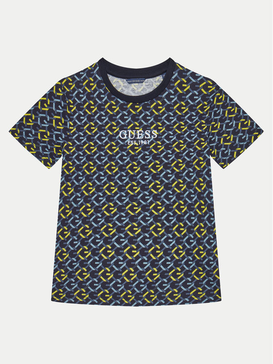 Guess Тишърт L5RI18 K8HM4 Тъмносин Regular Fit за Момчета цена