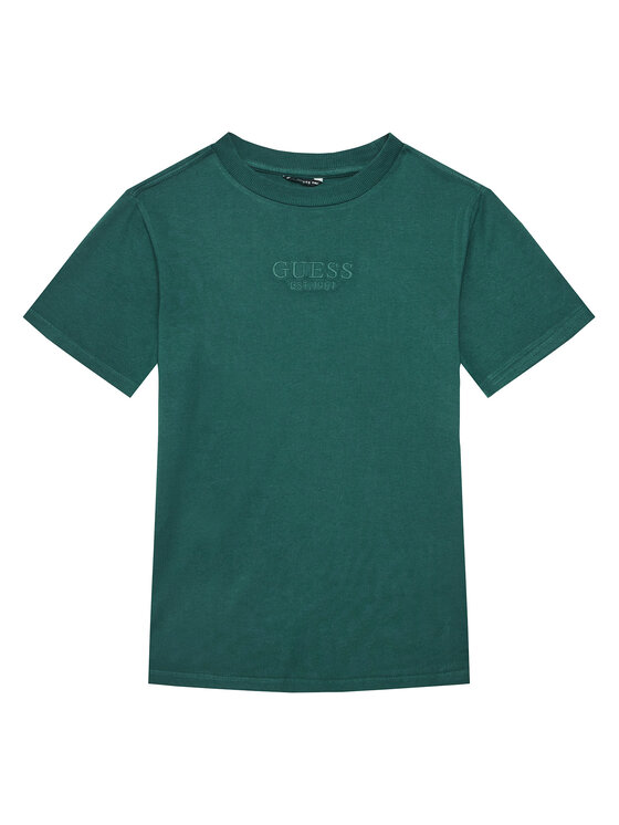 Guess Тишърт L5RI36 K8HM4 Зелен Regular Fit за Момчета цена