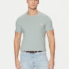 Guess Тишърт M2YI24 J1314 Светлосиньо Slim Fit за Мъже цена