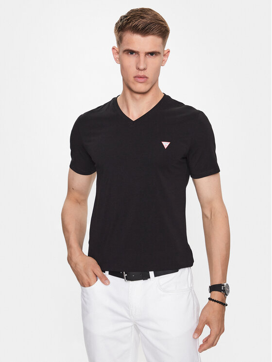 Guess Тишърт M2YI32 J1314 Черен Slim Fit за Мъже цена