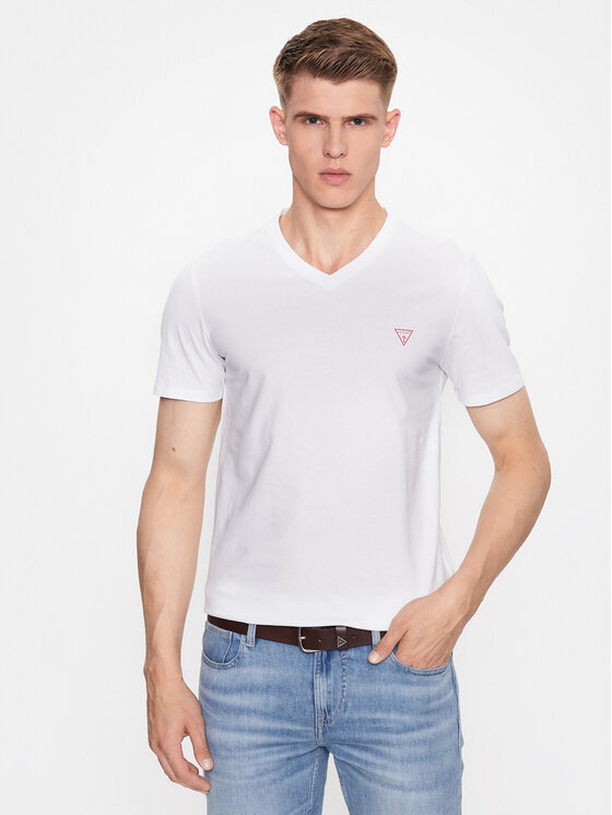 Guess Тишърт M2YI37 I3Z14 Бял Slim Fit за Мъже цена