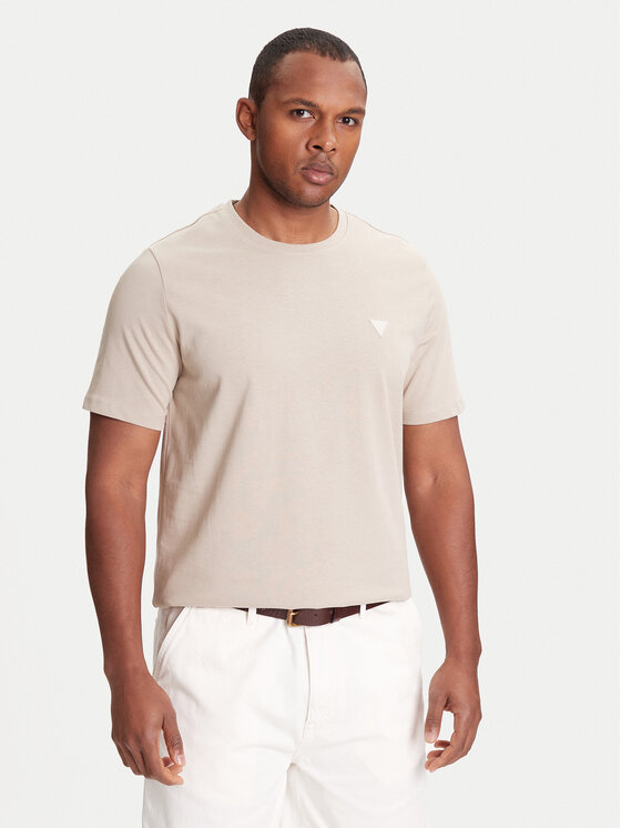 Guess Тишърт M4YI0A KCCM1 Бежов Regular Fit за Мъже цена