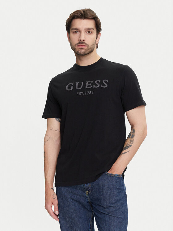 Guess Тишърт M5YI17 I3Z14 Черен Regular Fit за Мъже цена