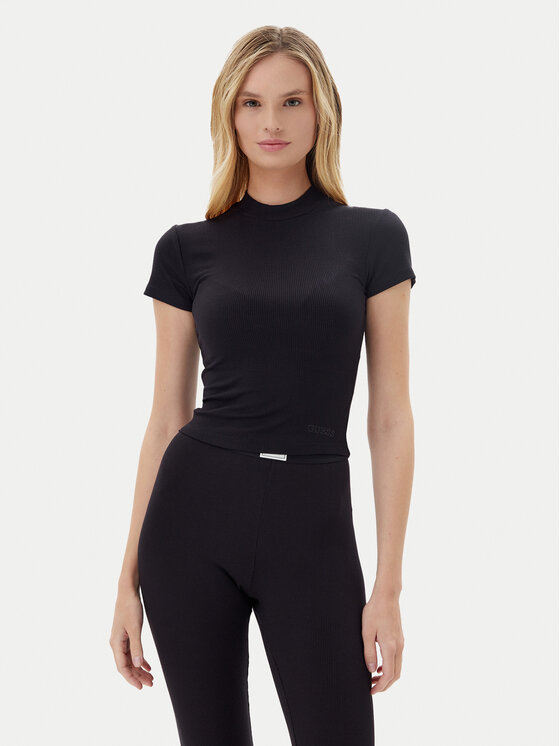 Guess Тишърт O5GP04 KCDA2 Черен Slim Fit за Жени цена