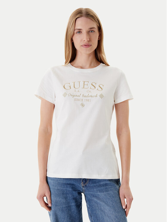 Guess Тишърт V5YI03 I3Z14 Бял Regular Fit за Жени цена