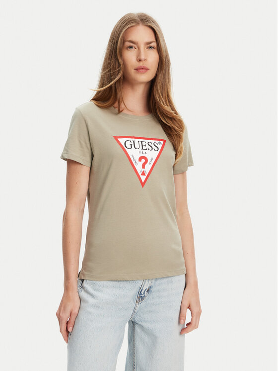 Guess Тишърт W1YI1B I3Z14 Зелен Regular Fit за Жени цена