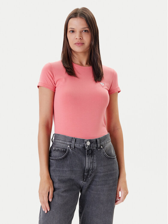 Guess Тишърт W2YI44 J1314 Коралов Regular Fit за Жени цена