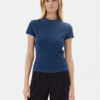 Guess Тишърт W4BI26 J1314 Тъмносин Slim Fit за Жени цена