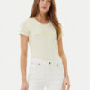 Guess Тишърт W5GI17 J1314 Жълт Slim Fit за Жени цена