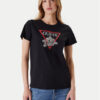 Guess Тишърт W5YI38 I3Z14 Черен Regular Fit цвят на ниска цена