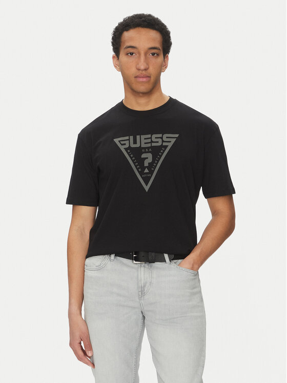 Guess Тишърт Z4BI02 I3Z14 Черен Regular Fit цвят на ниска цена