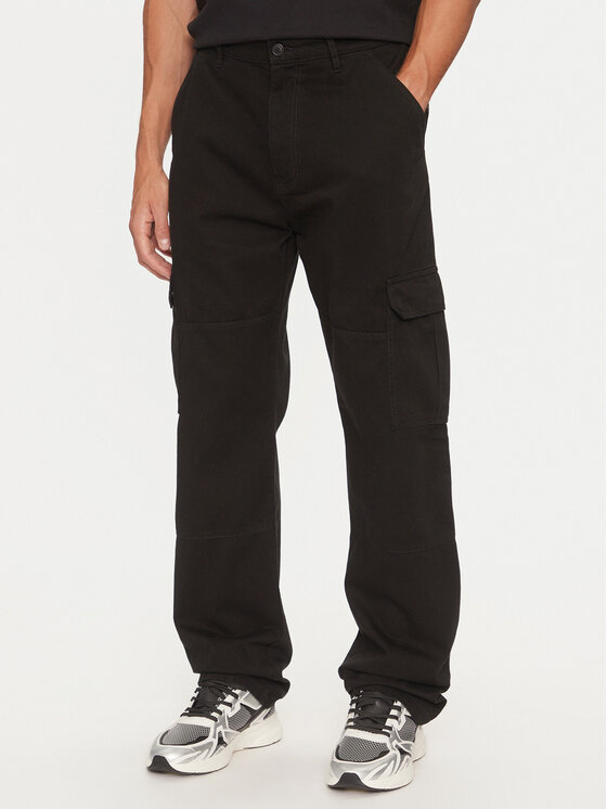 Guess Чино панталони M4YB40 WGCV1 Черен Regular Fit за Мъже цена