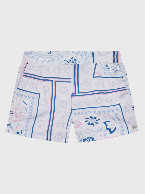 Guess Шорти от плат K3GD06 WFBN0 Син Relaxed Fit за Момичета цена
