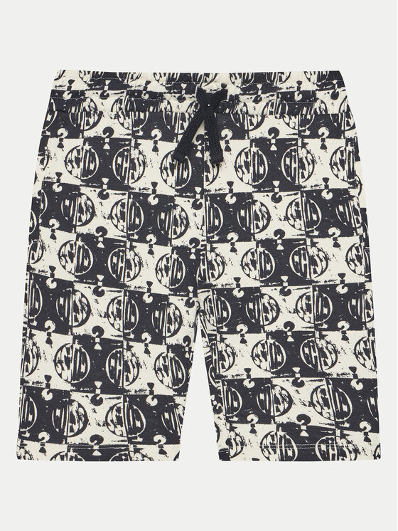 Guess Шорти от плат L5GD10 KA6R4 Черен Relaxed Fit за Момчета цена