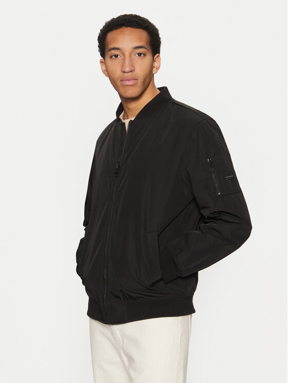Guess Яке бомбър M5RL02 WGU82 Черен Regular Fit за Мъже цена