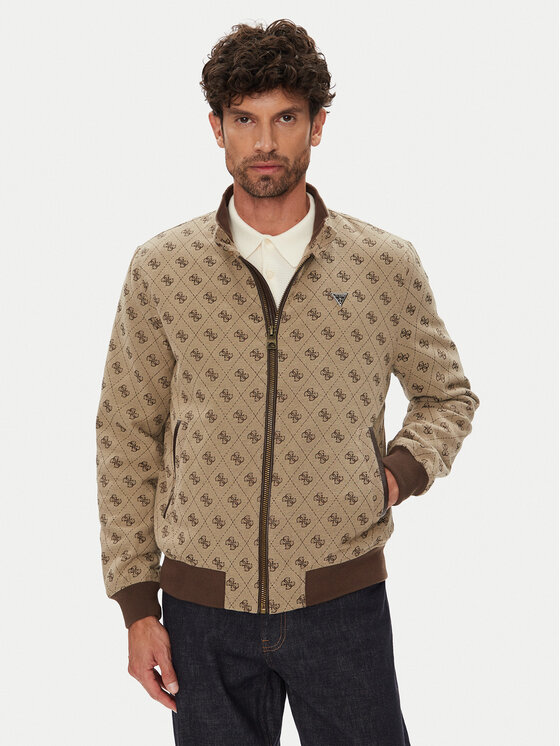 Guess Яке бомбър M5YL04 WGUE0 Кафяв Regular Fit за Мъже цена