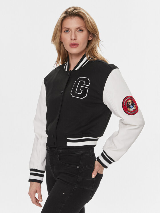 Guess Яке бомбър W4RL56 KCD20 Черен Relaxed Fit за Жени цена
