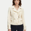 Guess Яке от имитация на кожа W4YL33 K8S30 Екрю Regular Fit за Жени цена