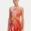 Guess топ E5GH02 WH4V0 Оранжев Regular Fit за Жени цена