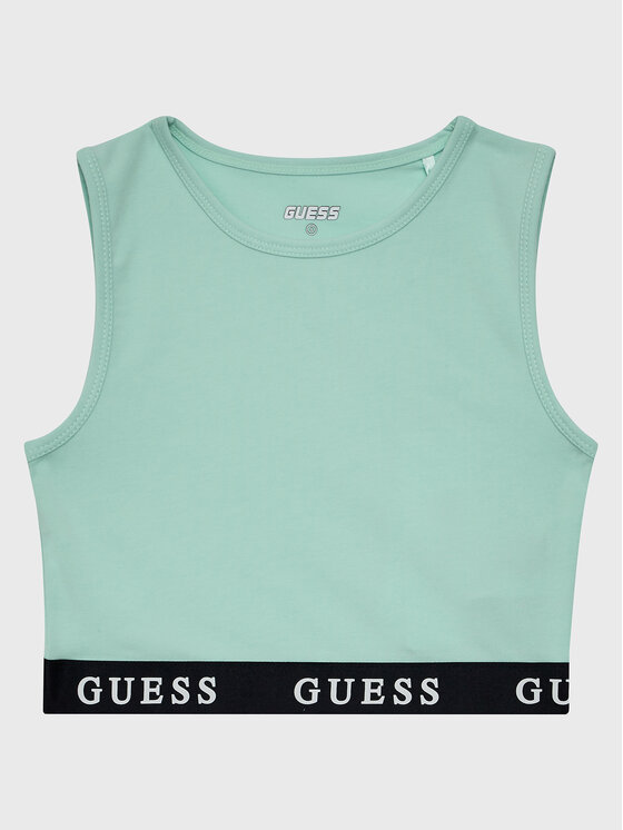 Guess топ J2YI34 KABR0 Син Slim Fit за Момичета цена