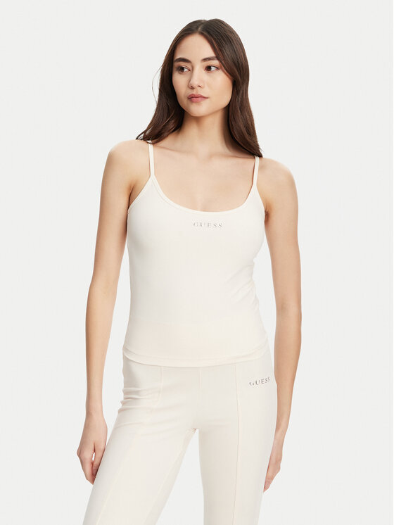 Guess топ V5RP09 KCD02 Екрю Regular Fit за Жени цена