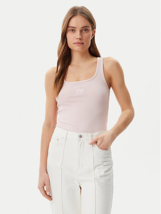 Guess топ W5GP26 KA0H1 Розов Regular Fit за Жени цена