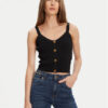 Guess топ W5YR10 Z0130 Черен Regular Fit за Жени цена