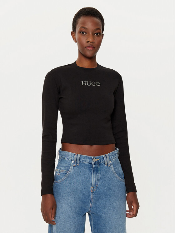 HUGO Блуза Della 50537288 Черен Slim Fit за Жени цена