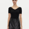 HUGO Блуза Shata 50538223 Черен Slim Fit за Жени цена