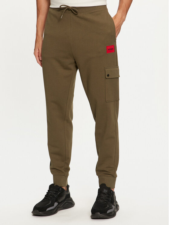 HUGO Долнище анцуг Dwellrom 50479164 Каки Relaxed Fit за Мъже цена