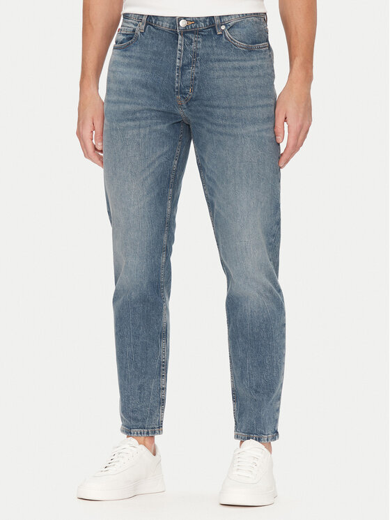 HUGO Дънки 50537705 Син Tapered Fit за Мъже цена