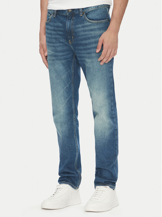 HUGO Дънки Ash 50541564 Син Slim Fit за Мъже цена