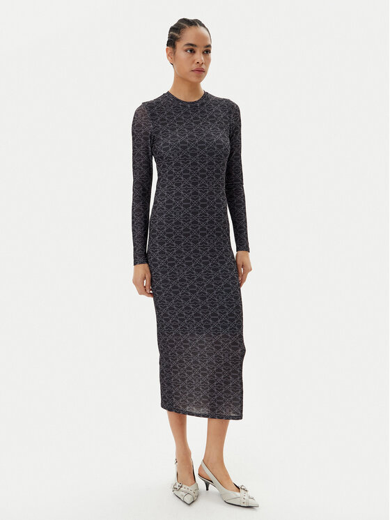 HUGO Ежедневна рокля Nastan 50542400 Черен Slim Fit за Жени цена