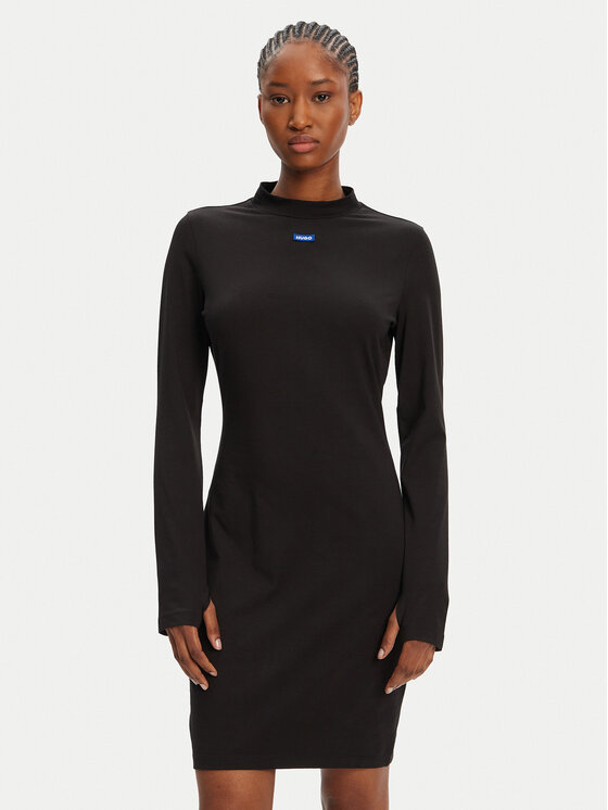 HUGO Ежедневна рокля Nilla 50545016 Черен Slim Fit за Жени цена