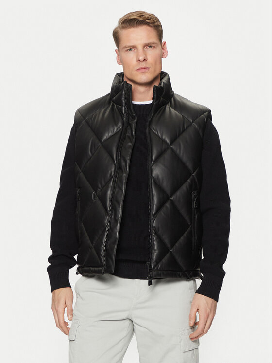 HUGO Жилетка за костюм Borintino2441 50527323 Черен Slim Fit за Мъже цена